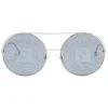 Fendi - Run Away - Round Oversize Sunglasses - Gray Silver - Sunglasses - Eyewear - Avvenice^ Sunglasses & Eyewear