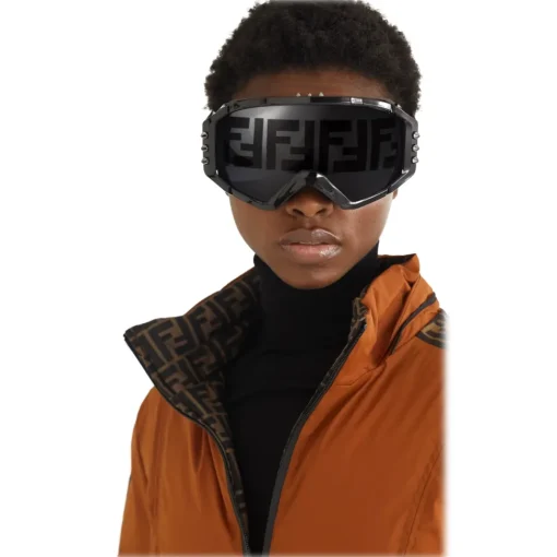 Fendi - Studded Ski Goggles - Black - Sunglasses - Ski Mask - Eyewear - Avvenice
