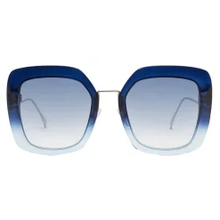 Fendi - Tropical Shine - Blue Oversize Sunglasses - Sunglasses - Eyewear - Avvenice^ Sunglasses & Eyewear