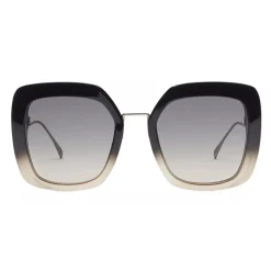 Fendi - Tropical Shine - Black & Grey Oversize Sunglasses - Sunglasses - Eyewear - Avvenice