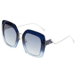 Fendi - Tropical Shine - Blue Oversize Sunglasses - Sunglasses - Eyewear - Avvenice^ Sunglasses & Eyewear