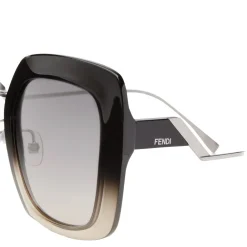 Fendi - Tropical Shine - Black & Grey Oversize Sunglasses - Sunglasses - Eyewear - Avvenice