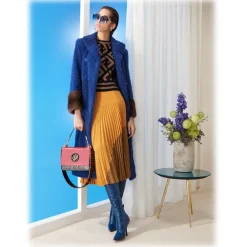 Fendi - Tropical Shine - Blue Oversize Sunglasses - Sunglasses - Eyewear - Avvenice^ Sunglasses & Eyewear