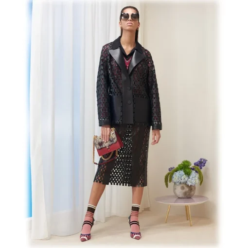 Fendi - Tropical Shine - Black & Grey Oversize Sunglasses - Sunglasses - Eyewear - Avvenice