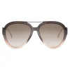 Fendi - Tropical Shine - Grey Aviator Sunglasses - Sunglasses - Eyewear - Avvenice^ Sunglasses & Eyewear
