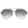Fendi - Tropical Shine - Green & Pink Aviator Sunglasses - Sunglasses - Eyewear - Avvenice