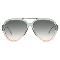Fendi - Tropical Shine - Green & Pink Aviator Sunglasses - Sunglasses - Eyewear - Avvenice