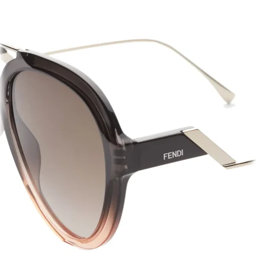 Fendi - Tropical Shine - Grey Aviator Sunglasses - Sunglasses - Eyewear - Avvenice^ Sunglasses & Eyewear