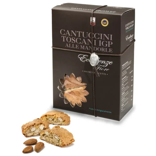 Fiore - Panforte di Siena 1827 Fiore - Panforte of Siena since 1827 - Cantucci Toscani with Almonds I.G.P. - Excellences of Fiore - Gift Box - Avvenice^ Sweets