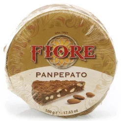 Fiore - Panforte di Siena 1827 Fiore - Panforte of Siena since 1827 - Panforte of Siena Black - Panpepato - Panforte - Gigantino Cellophane Box - 500 g - Avvenice^ Sweets