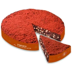 Fiore - Panforte di Siena 1827 Fiore - Panforte of Siena since 1827 - Panforte of Siena with Chocolate - Panforte - Hand Wrapped - 100 g - Avvenice