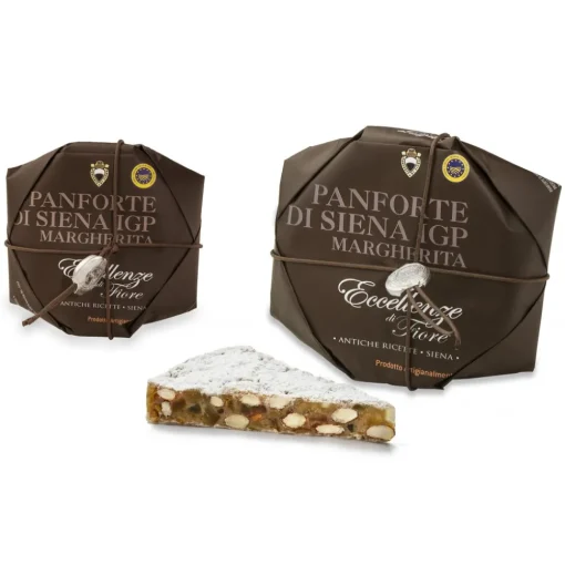 Fiore - Panforte di Siena 1827 Fiore - Panforte of Siena since 1827 - Panforte of Siena I.G.P. Margherita - Excellences of Fiore - Hand Wrapped - 227 g - Avvenice