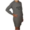 Ga\u00eblle Paris Gaëlle Paris - Dress with Long Sleeve - Gray - Dress - Made in Italy - Luxury Exclusive Collection - Avvenice