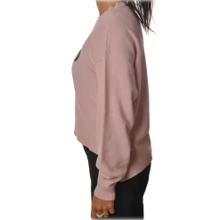 Ga\u00eblle Paris Gaëlle Paris - Sweater Wide Sleeves - Pink - Sweater - Made in Italy - Luxury Exclusive Collection - Avvenice