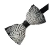 Genius Bowtie - Freud - Black - Suede Leather Bow Tie with Feathers - Luxury High Quality Bow Tie - Avvenice^ Ties & Bow Ties