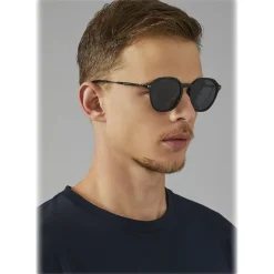 Giorgio Armani - Bi Material - Sunglasses with Fantasy Terminals - Black - Sunglasses - Eyewear - Avvenice^ Sunglasses & Eyewear