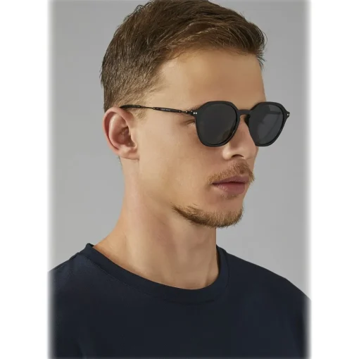 Giorgio Armani - Bi Material - Sunglasses with Fantasy Terminals - Black - Sunglasses - Eyewear - Avvenice^ Sunglasses & Eyewear