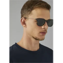 Giorgio Armani - Bi Material - Sunglasses with Bi Material Frame - Green - Sunglasses - Eyewear - Avvenice