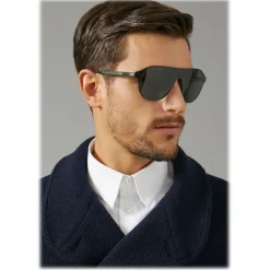 Giorgio Armani - Cat Walk Sunglasses with Mask Frame - Green - Eyewear - Avvenice