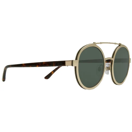 Giorgio Armani - Catwalk - Catwalk Sunglasses with Round Lenses - Gold - Sunglasses - Eyewear - Avvenice