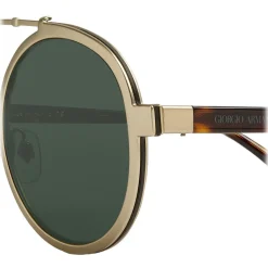Giorgio Armani - Catwalk - Catwalk Sunglasses with Round Lenses - Gold - Sunglasses - Eyewear - Avvenice