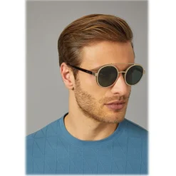 Giorgio Armani - Catwalk - Catwalk Sunglasses with Round Lenses - Gold - Sunglasses - Eyewear - Avvenice