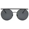 Giorgio Armani - Double Bridge - Metal Sunglasses with Gradient Lenses - Black - Sunglasses - Eyewear - Avvenice