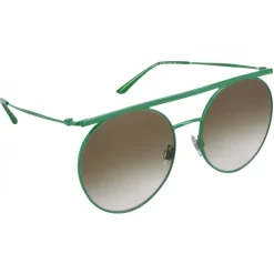 Giorgio Armani - Double Bridge - Metal Sunglasses with Gradient Lenses - Green - Sunglasses - Eyewear - Avvenice