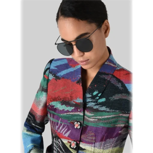 Giorgio Armani - Double Bridge - Metal Sunglasses with Gradient Lenses - Black - Sunglasses - Eyewear - Avvenice