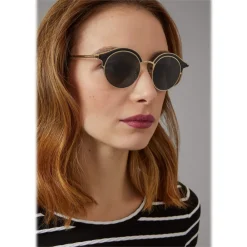 Giorgio Armani - Double Mounted - Sunglasses with Double Mounted Frame - Gold - Sunglasses - Eyewear - Avvenice^ Sunglasses & Eyewear