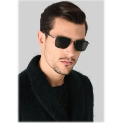 Giorgio Armani - Essential - Sunglasses with Metal Frame - Grey - Sunglasses - Eyewear - Avvenice^ Sunglasses & Eyewear