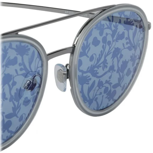 Giorgio Armani - Floral - Sunglasses with Floral Print Lenses - Blue - Sunglasses - Eyewear - Avvenice^ Sunglasses & Eyewear