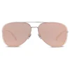 Giorgio Armani - Metal Pilot Frame Sunglasses - Silver - Sunglasses - Eyewear - Avvenice