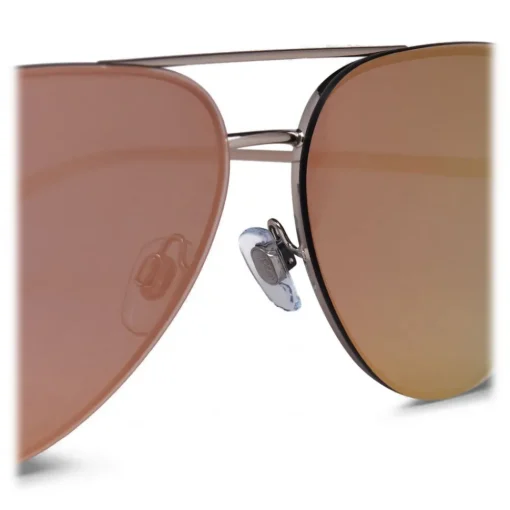 Giorgio Armani - Metal Pilot Frame Sunglasses - Silver - Sunglasses - Eyewear - Avvenice