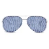 Giorgio Armani - Metal Round Oval Frame Sunglasses - Silver - Sunglasses - Eyewear - Avvenice^ Sunglasses & Eyewear