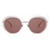 Giorgio Armani - Open Lenses Round Frame Sunglasses - Silver - Sunglasses - Eyewear - Avvenice^ Sunglasses & Eyewear