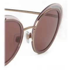 Giorgio Armani - Open Lenses Round Frame Sunglasses - Silver - Sunglasses - Eyewear - Avvenice^ Sunglasses & Eyewear