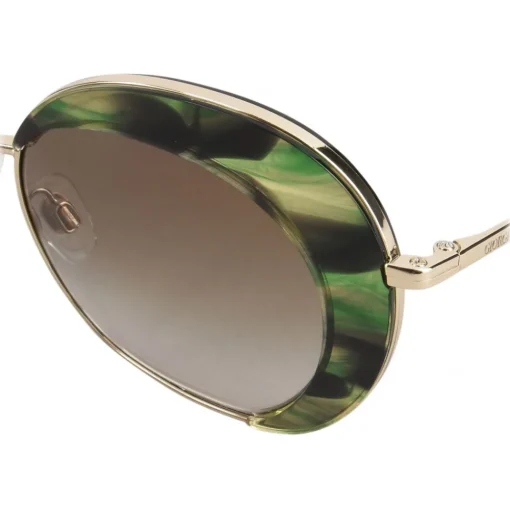 Giorgio Armani - Retrò - Metal Sunglasses with Gradient Lenses - Green - Sunglasses - Eyewear - Avvenice