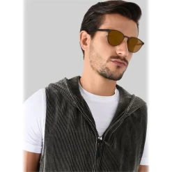 Giorgio Armani - Retrò - Metal Sunglasses with Metal Frame - Brown - Sunglasses - Eyewear - Avvenice^ Sunglasses & Eyewear