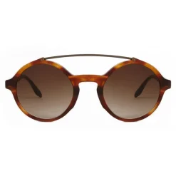 Giorgio Armani - Round Frame Sunglasses with Metal Details - Dark Grey - Eyewear - Avvenice^ Sunglasses & Eyewear