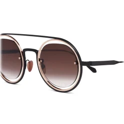 Giorgio Armani - Round Frame Sunglasses - Brown - Sunglasses - Eyewear - Avvenice