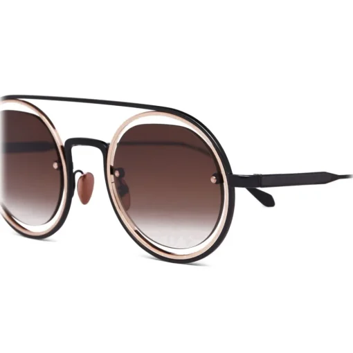 Giorgio Armani - Round Frame Sunglasses - Brown - Sunglasses - Eyewear - Avvenice