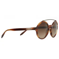 Giorgio Armani - Round Frame Sunglasses with Metal Details - Dark Grey - Eyewear - Avvenice^ Sunglasses & Eyewear