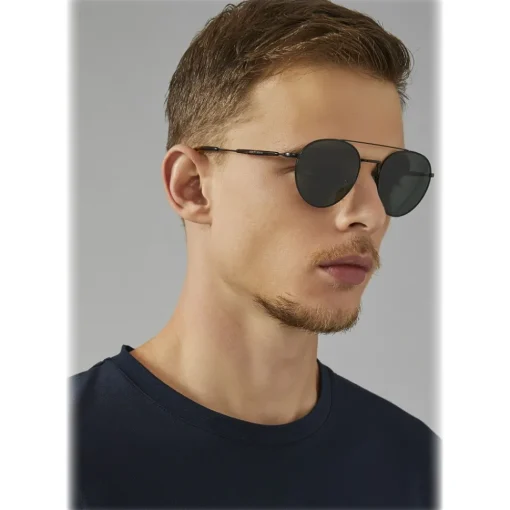 Giorgio Armani - Round Frame - Metal Round Frame Sunglasses - Black - Sunglasses - Eyewear - Avvenice^ Sunglasses & Eyewear