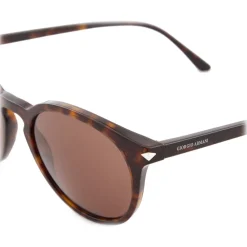 Giorgio Armani - Round Sunglasses - Brown - Sunglasses - Eyewear - Avvenice