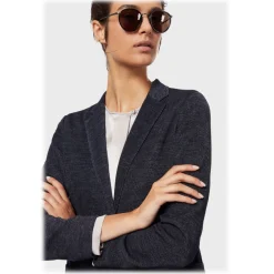 Giorgio Armani - Round Sunglasses - Black - Sunglasses - Eyewear - Avvenice