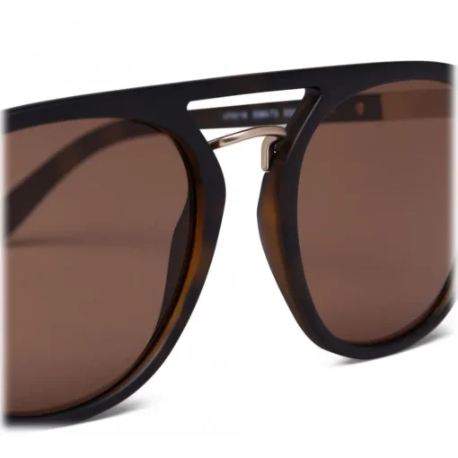 Giorgio Armani - Square Frame Sunglasses - Brown - Sunglasses - Eyewear - Avvenice