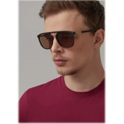 Giorgio Armani - Square Frame Sunglasses - Brown - Sunglasses - Eyewear - Avvenice