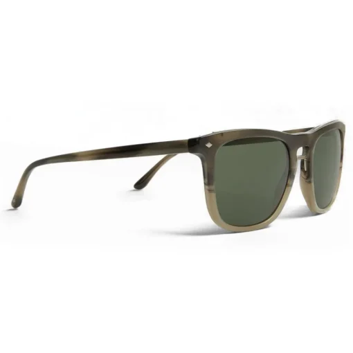 Giorgio Armani - Square Striped Frame Sunglasses - Grey - Sunglasses - Eyewear - Avvenice