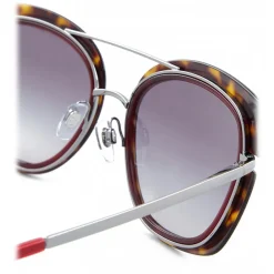 Giorgio Armani - Squared Sunglasses - Dark Brown - Sunglasses - Eyewear - Avvenice